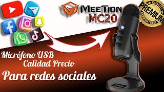 El AUDIO De Tus VIDEOS Con CALIDAD PROFESIONAL Gracias a este MICROFONO GAMING Meetion MC20
