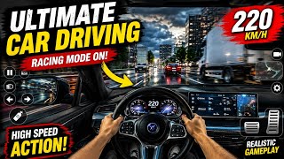 220 KM/H HIGH SPEED CAR DRIVING 😱🔥 | Realistic Car Driving Gameplay | Android Gaming #gaming  screenshot 3