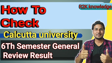 CU REVIEW RESULT : 6th Sem General Review Result OUT | Cu 6th Sem Generalreview result 2022 #cuexam