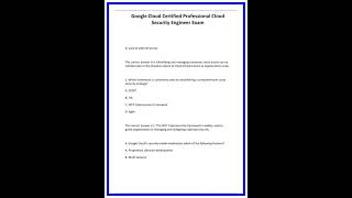 Google Cloud Certified Professional Cloud Security Engineer Exam 636x882