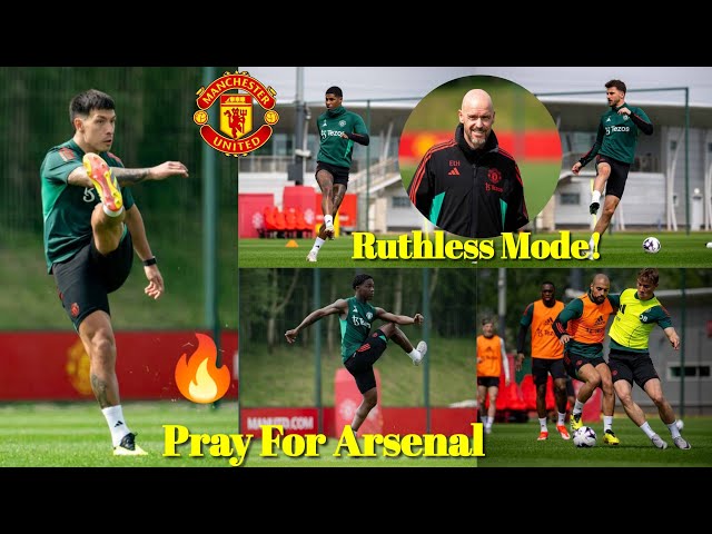 Pray For Arsenal🔥 United In Ruthless Mode With Martinez🛠🔴WATCH Full Training In Manchester Today class=