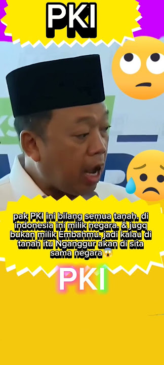 #WAS hati2 pak MENTRI ini adalah PKI #semogabermanfaat #fypyoutube