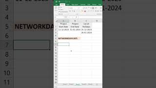 NETWORKDAYS.INTL function को use कैसे करें II #exceledhub #learnexcelinhindi #exceltipsandtricks