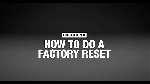 How To Perform A Factory Reset On Your Marshall Emberton II Portable Speaker