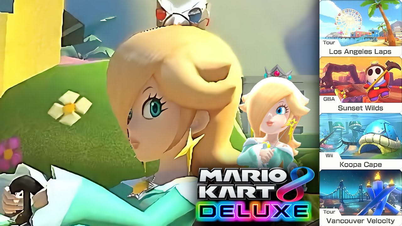 Mario Kart 8 Deluxe Rosalina Gameplay Cherry Cup YouTube