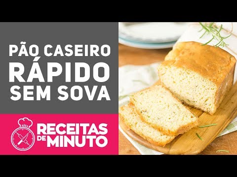 PÃO CASEIRO FÁCIL - QUEIJO E ERVAS - Receitas de Minuto #319