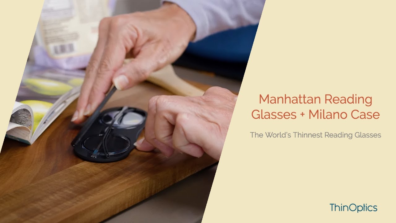 Manhattan Reading Glasses + Milano Case ThinOptics Readers