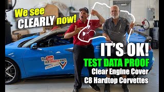 DEBUNKING C8 HTC CLEAR ENGINE COVER CONCERNS ~ TEST DATA PROOF - IT'S OK!