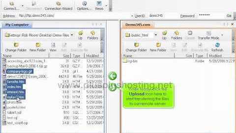 Uploading your website in WS FTP