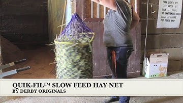 QUIK-FIL™ Slow Feed Hay Net 48" Patent Pend Derby Originals