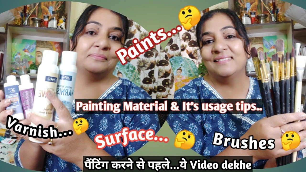Acrylic Painting Material and it's usage tips paintingtips