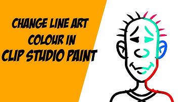 How to change line art colour in clip studio paint