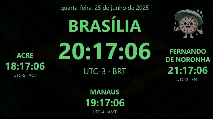 🕒🌧️LIVE Hora Certa 24/7 | RELÓGIO ao Vivo UTC-3 – Horário de Brasília AO VIVO