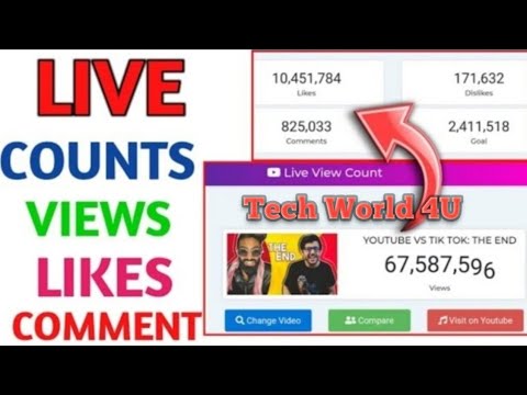 YouTube Videos Views Likes Comments Live Count | How To See YouTube ...