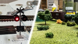 Quick HO Scale Layout Update | Scenery & working crossings!