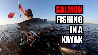 Quest for summer salmon in Lake Ontario on my Old Town kayak