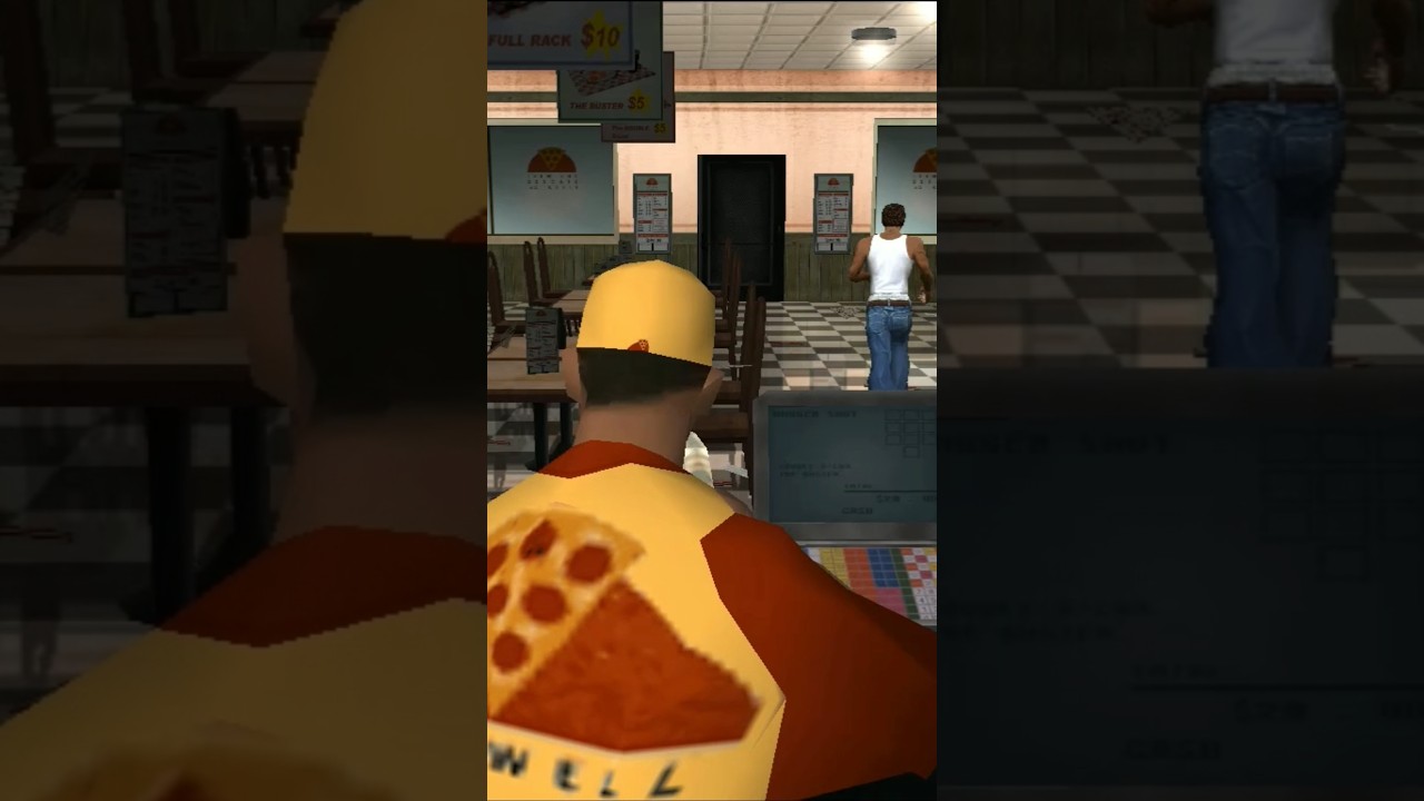 Gta San Andreas Pizza Shop Fighting 