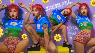 Groove With Me DOLLS KILL TRY ON Haul - dELiAs/ Sugar Thrillz/ Platform Shoes & Alternative Clothing