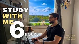 6H Study With Me 📚 | 50/10 Pomodoro | Engineering Student ⚙️
