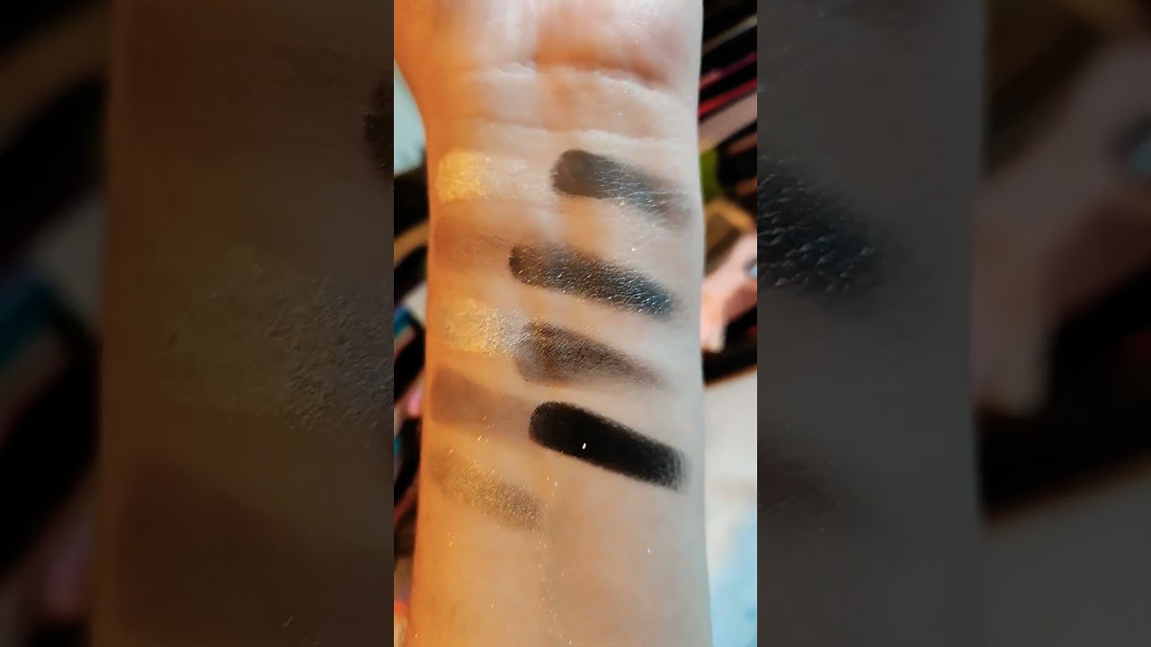 Colourpop Gone Metal swatches. 