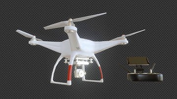 Drone - Real Time Render (EEVEE, Blender 2.8)