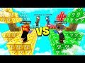 MINECRAFT 1v1v1v1 *OVERPOWERED* LUCKY BLOCK BATTLE with MooseCraft! - Minecraft Mods