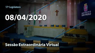 Sessão Plenária Virtual CMSP | quarta-feira | 08/04/2020