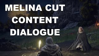 Elden Ring Melina Cut Content Dialogue