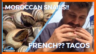 SNAIL SOUP, FRENCH TACOS, &amp; GRILLED SARDINES | Moroccan Street Food Tour in Tangier, Morocco