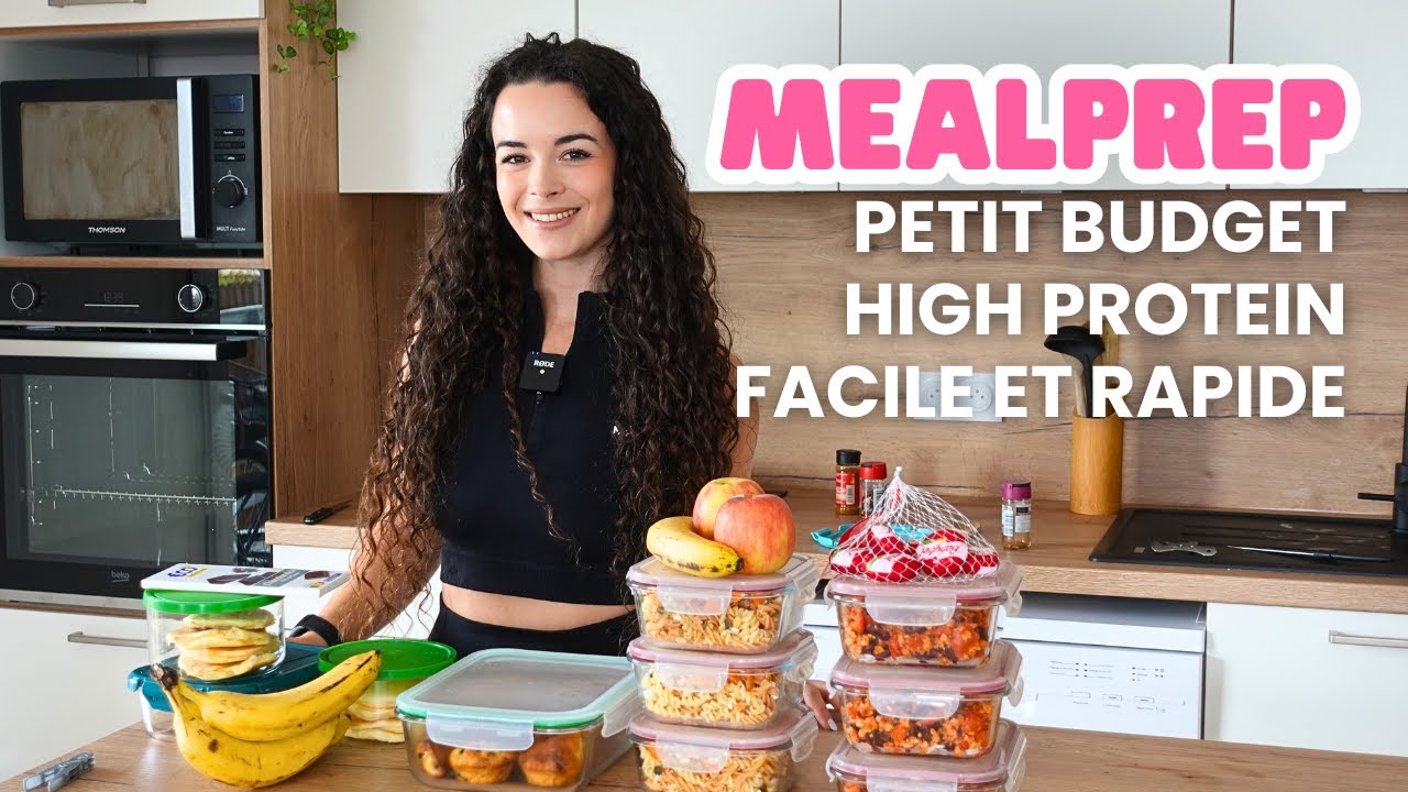 MEALPREP 2000 kcal | 3 jours de repas préparés en 2h ✨
