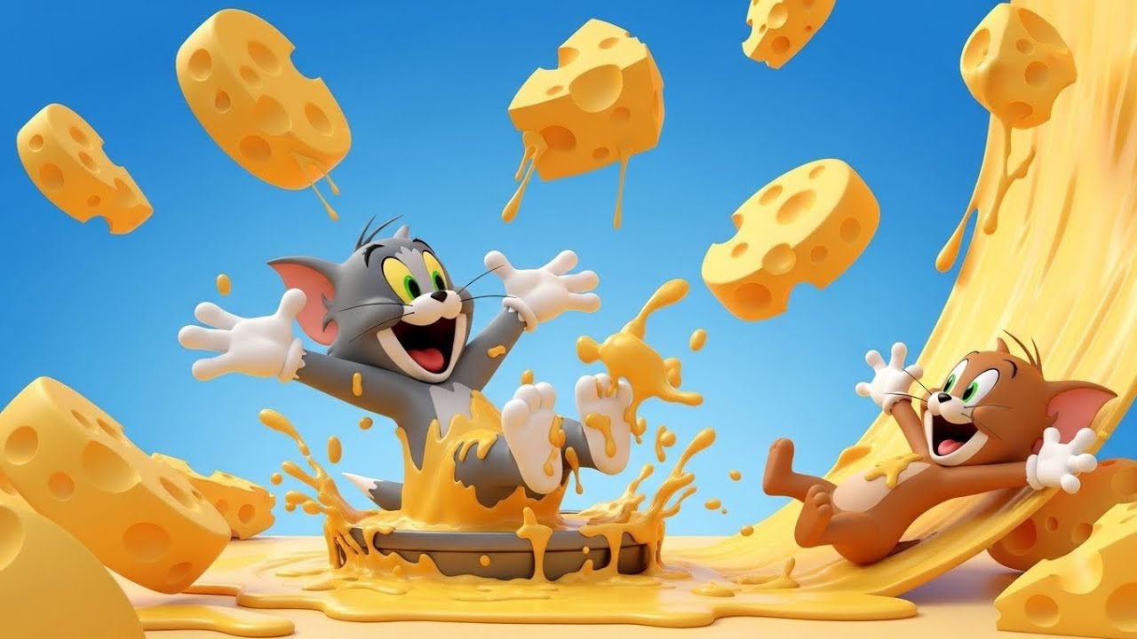 The Crazy Cheese Mountain Chase 🧀🏔️ | Tom & Jerry Funny Cartoon 😂🐭