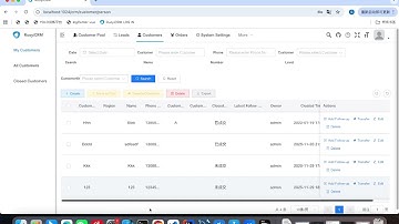 CRM System Demonstration