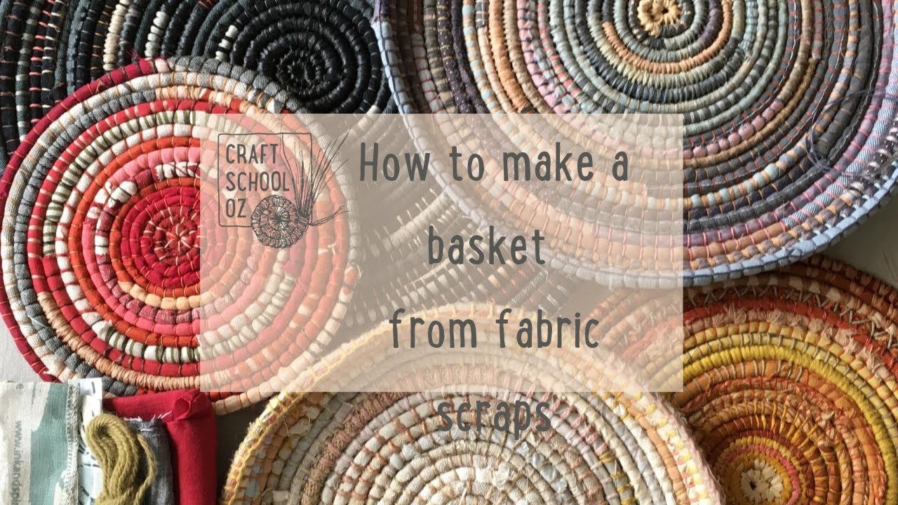 Baskets made from recycled fabric - online course 