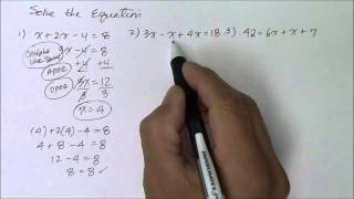 507GM  Solve Multi-Step Equations; Combine Like-Terms