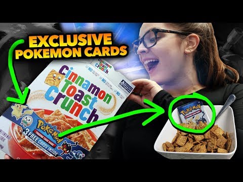 EXCLUSIVE Pokemon Cards in Our Cereal?! Collect ALL 4 Sun and Moon Promos!!