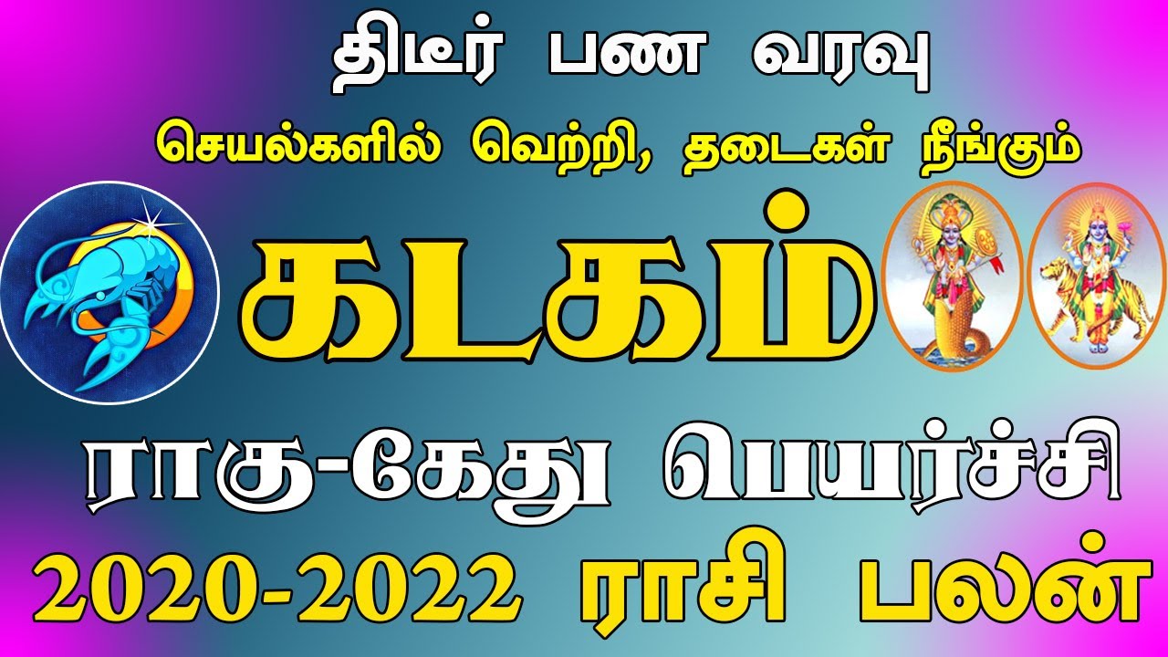 Kadagam Rasi Palan 2020 In Tamil