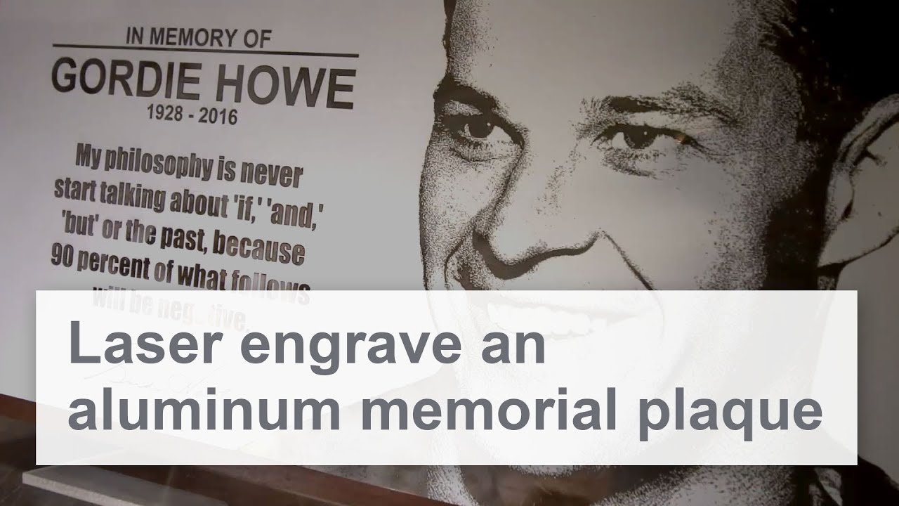 Laser Engraving Aluminum Memorial Plaque | Trotec Laser