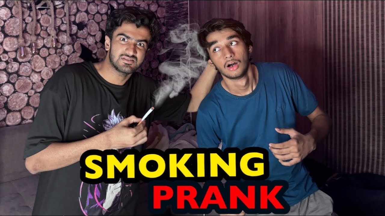 Smoking 🚬 prank on my friend |gone wrong|Hassanzz - YouTube
