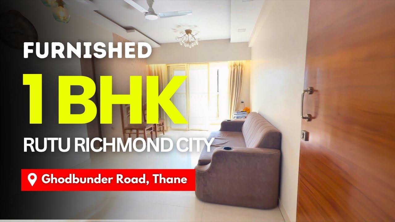 Furnished 1 BHK Balcony Flat For Sale In Rutu Richmond City, Thane | Well Ventilated Flat