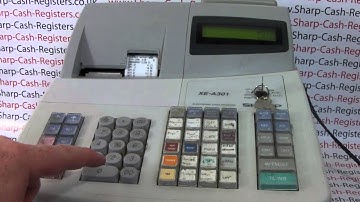 Sharp XE-A301 Not Assigned Error Message