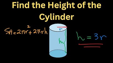 Find the Height of a Cylinder | Surface Area Formula & Radius Relationship – Grade 10 Geometry