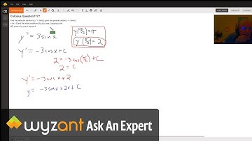 Find particular solution given y