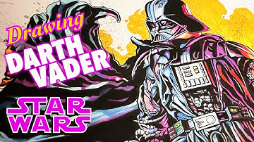STAR WARS FAN ART: DRAWING DARTH VADER