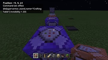 How to make a portable custom crafting table using command blocks
