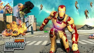 Iron Rope Superhero: Iron Robot Mission Games  Gameplay walkthrough screenshot 3