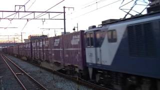 EF64 1024牽引伯備貨物 中庄通過