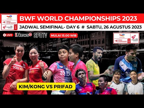 Jadwal BWF World Championships 2023 hari ini, day6 ~ Apriyani/Siti vs Kim/Kong - Semifinal BWC 2023