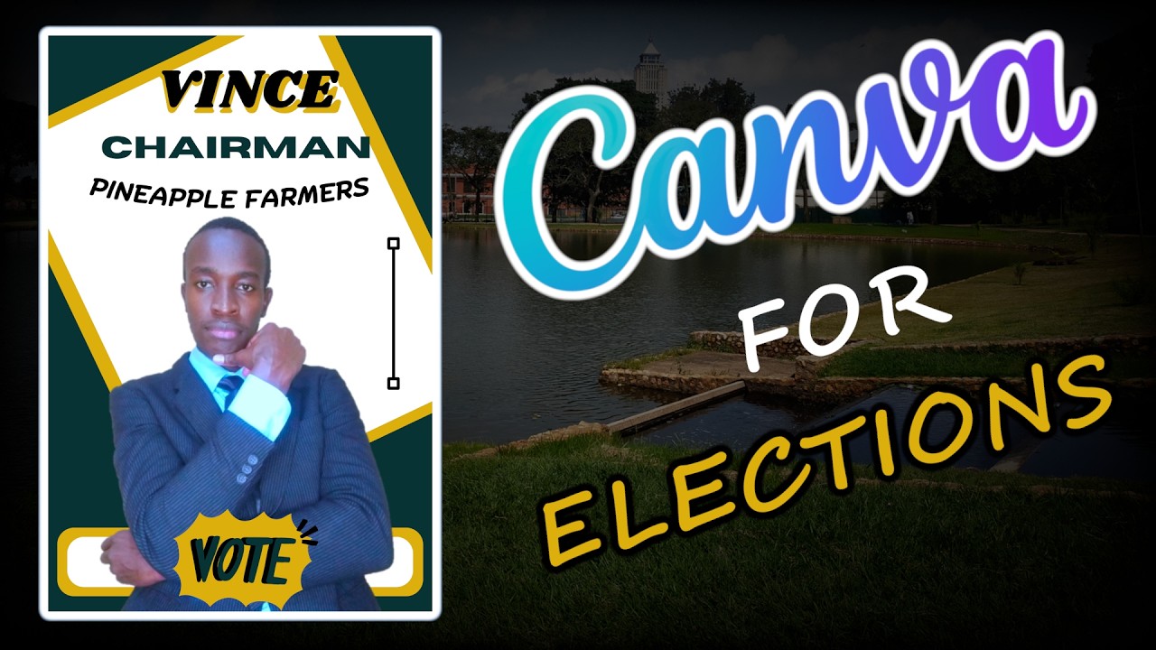 Как бесплатно создать предвыборный плакат в Canva!!