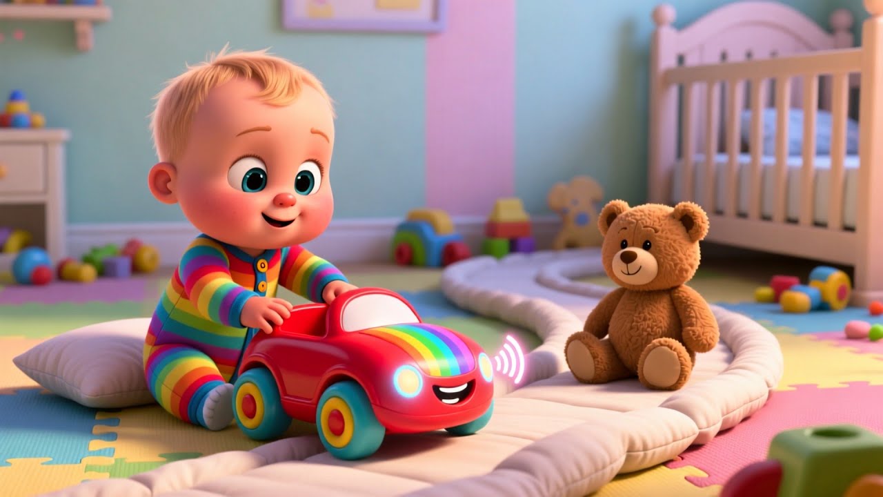 Wroom Wroom Car Play 🚗🎵 | Fun Kids Song | Playful Nursery Rhyme