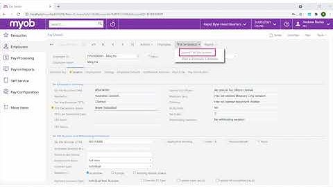 MYOB Advanced People Payroll STP